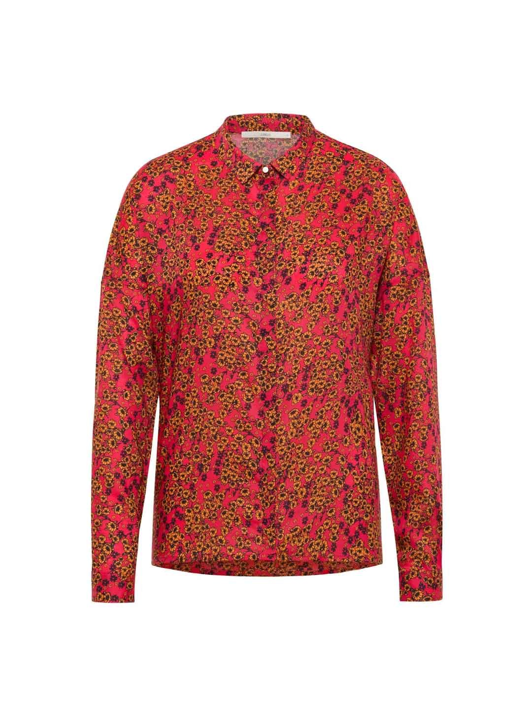 Lanius-Hemdbluse---Print:-Flower-Field-Print-Flower-Field-Raspberry