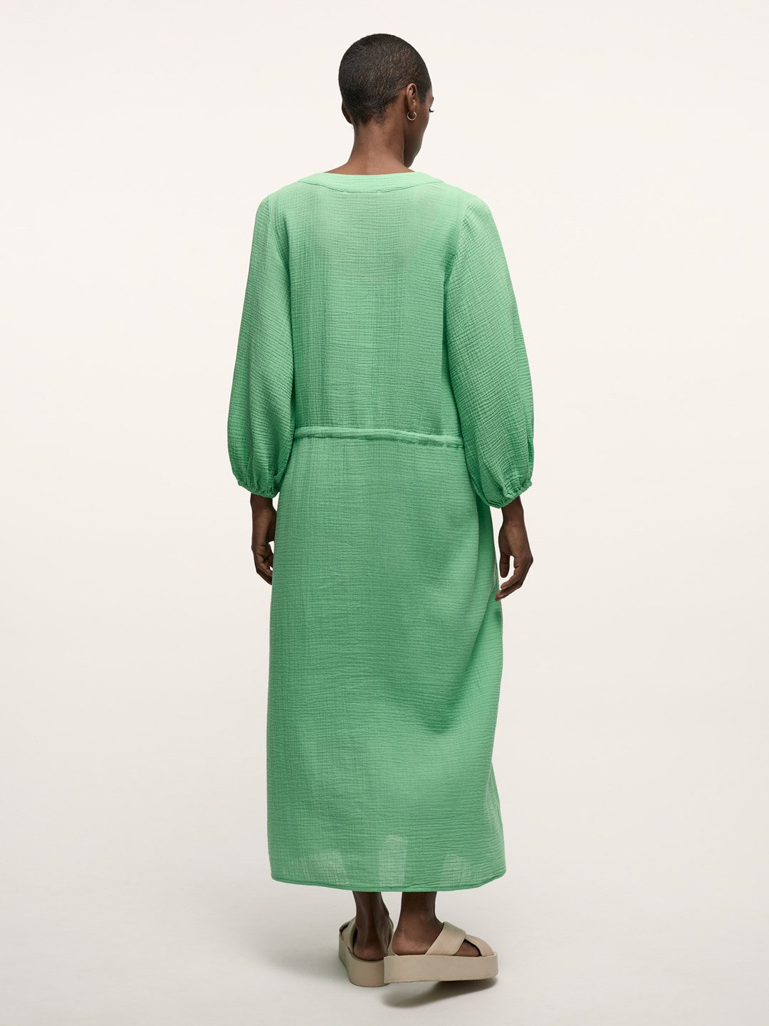 Lanius Maxikleid Mit Struktur Bright Jade Lanius-Maxikleid-Mit-Struktur-Bright-Jade