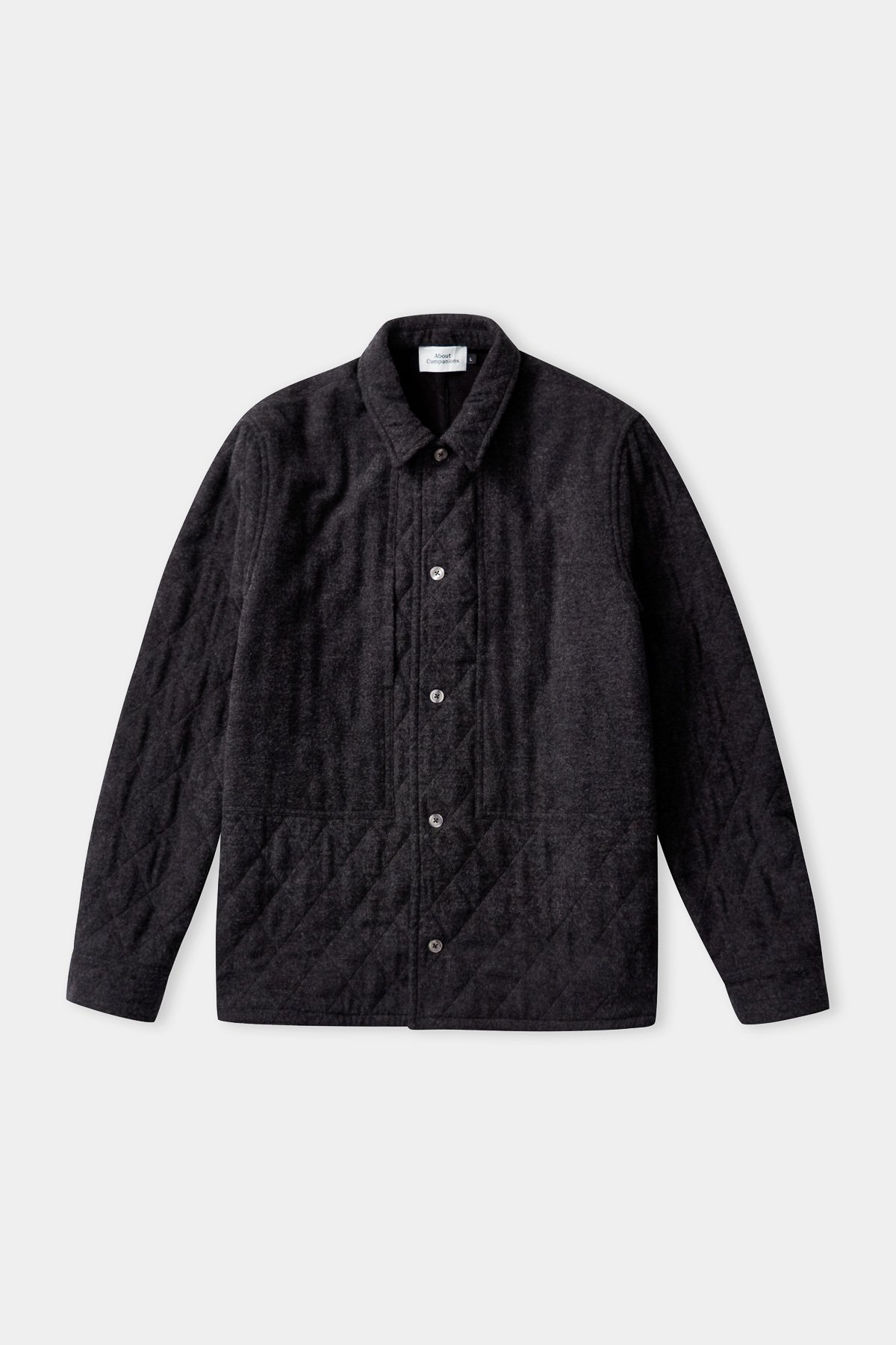 About Companions Jacke Owe Eco Padded Coal Flannel About-Companions-Jacke-Owe-Eco-Padded-Coal-Flannel