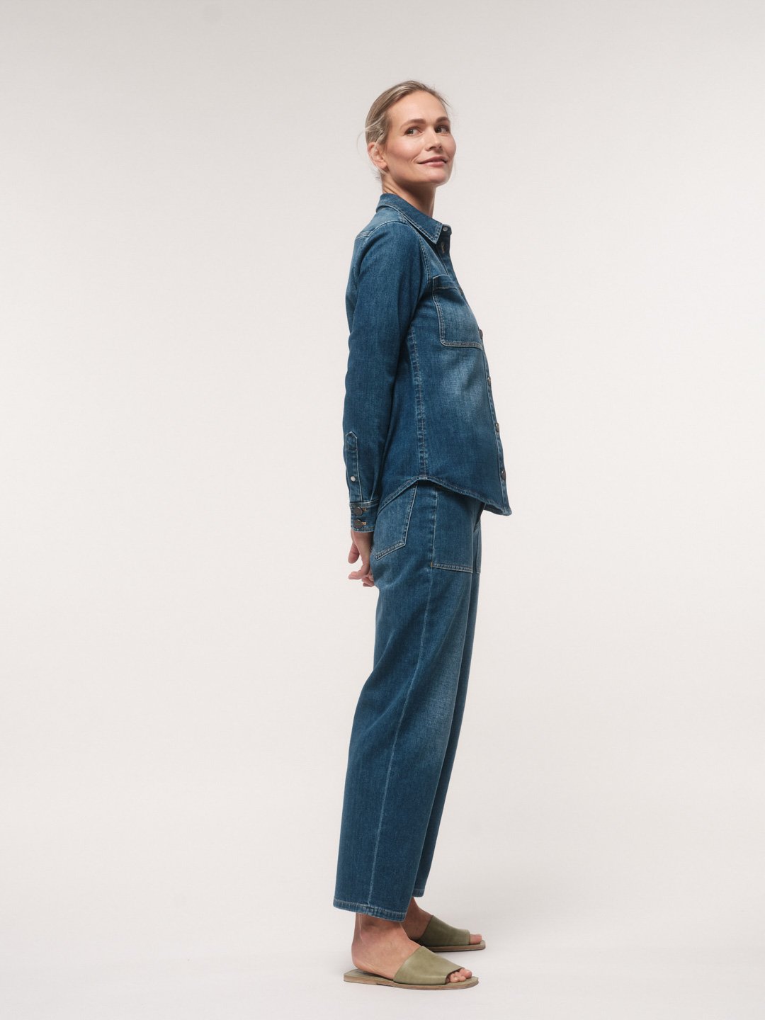 Lanius-Jeanshemd-Gots-Blue-Denim