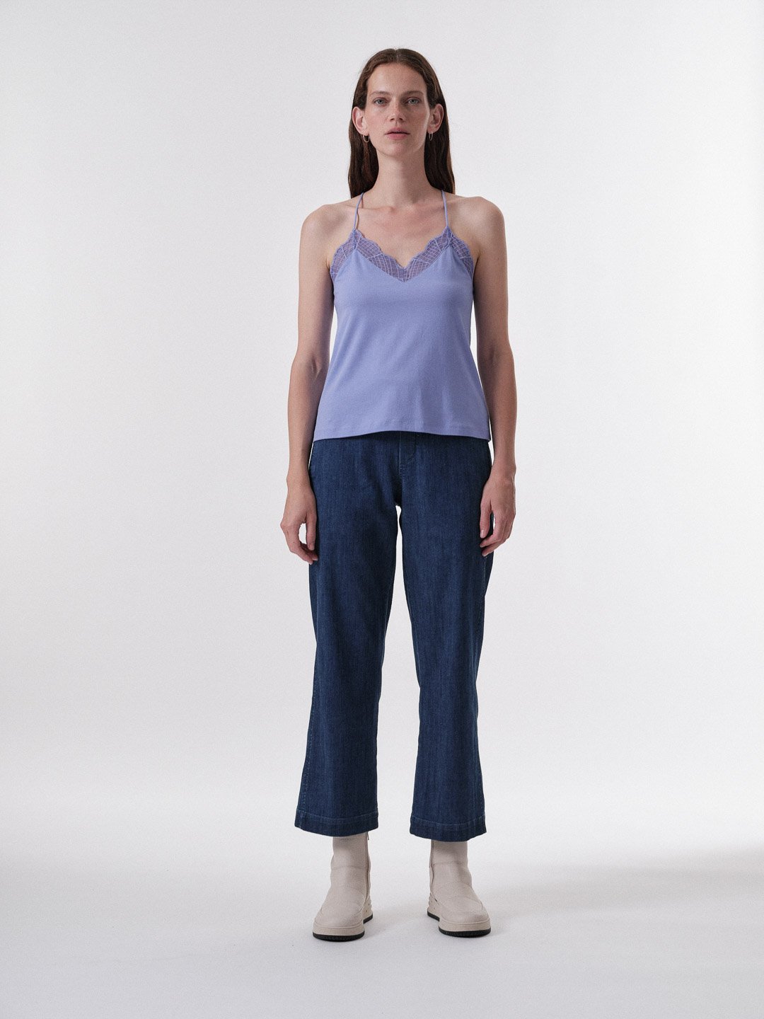 Lanius-Top-Mit-Grafischer-Spitze-Lavender